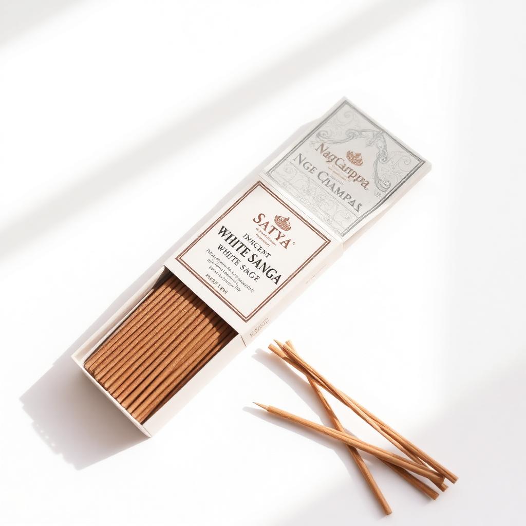 Nag Champa White Sage Incense Sticks (3 packs)